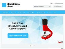 Tablet Screenshot of electricians-direct.co.uk